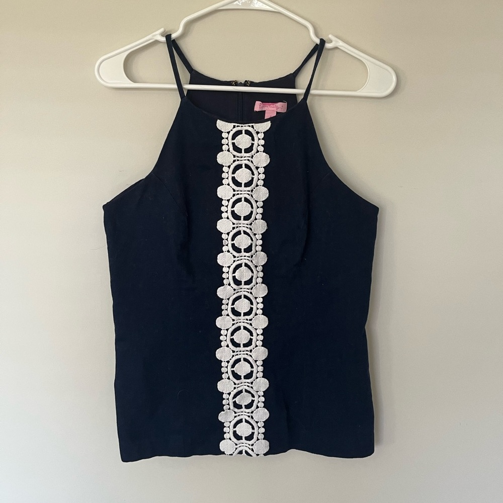 Navy Lilly Pulitzer Top